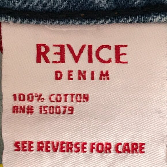 Revice Jeans Women 24 Blue Mid Rise Button Fly Medium Wash Stretch Preppy 18218 - Picture 13 of 14